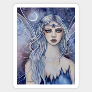 Sapphire Mystical Fairy Fantasy Art by Molly Harrison Sticker